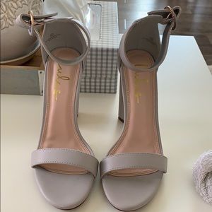 Light grey heels